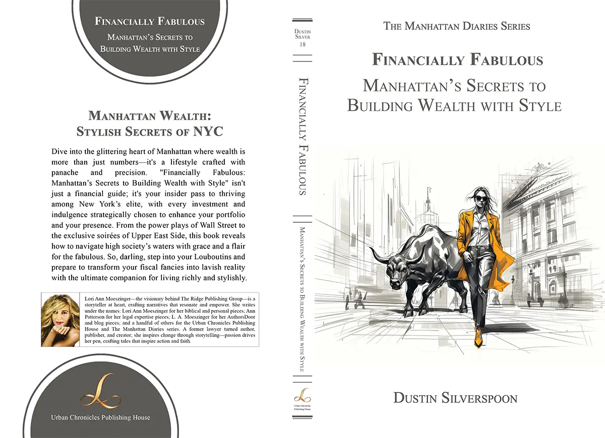 Full cover of “Financially Fabulous,” showcasing front and back with NYC wealth building guide.