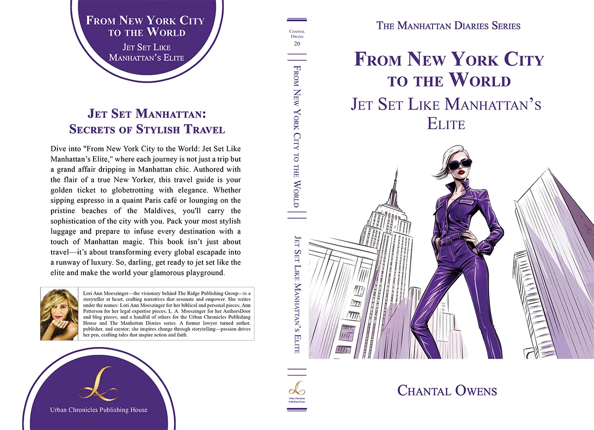 Full cover of “From New York City to the World” the elite NYC travel guide featuring luxury travel themes.