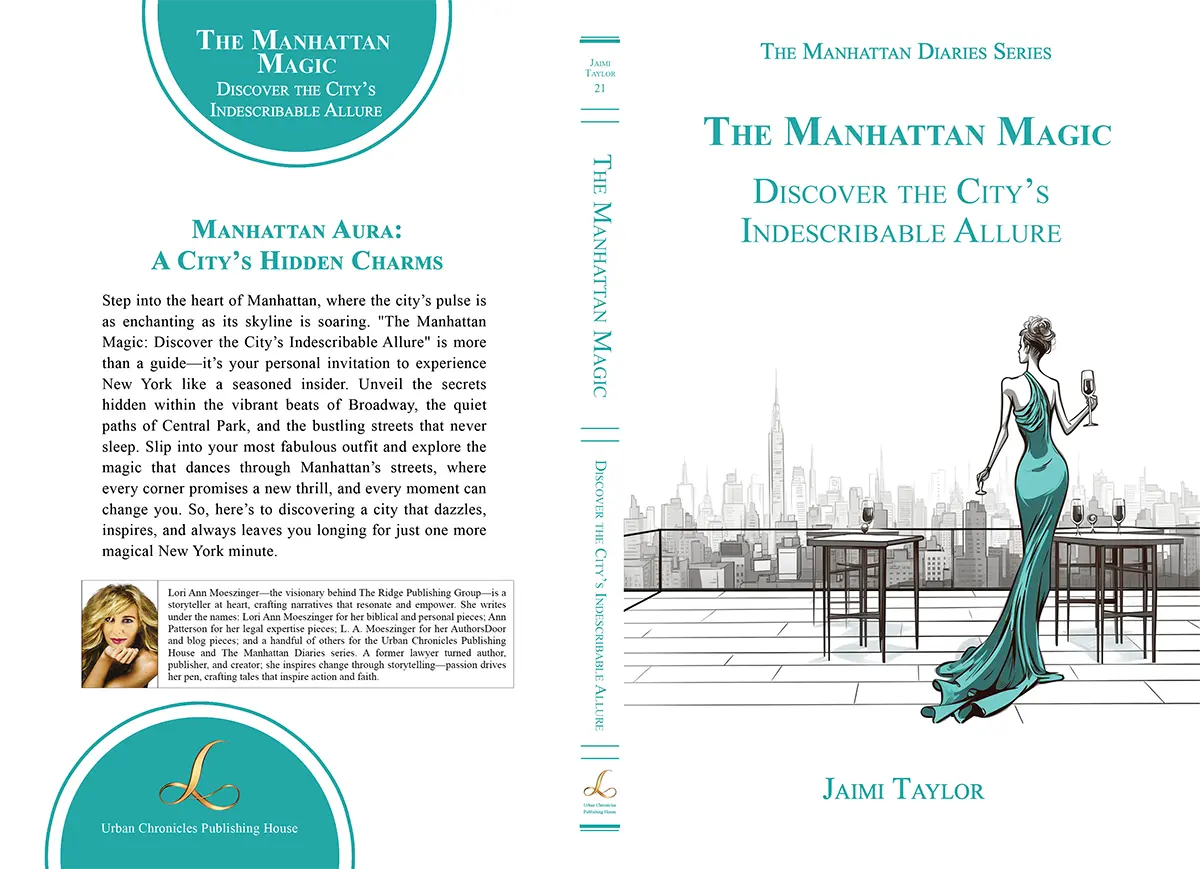 Full cover of “The Manhattan Magic,” discover that indescribable allure of the City, showcasing NYC lifestyle guide themes.